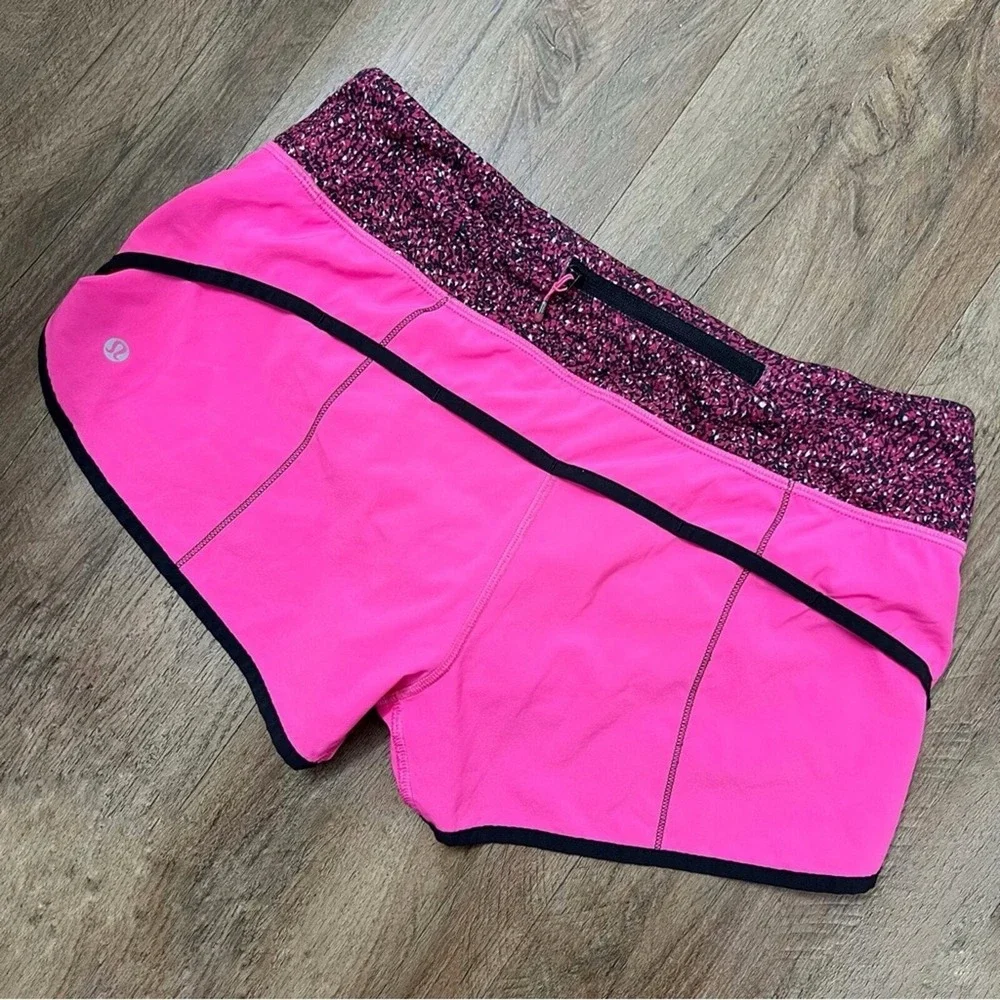 Lululemon Run:‎ Speed Short 4 Way Stretch Raspberry Glo Light Size 6